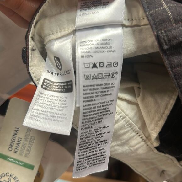 Free People Dockers Original High Pleated Wide-Leg Trousers size 29 - Picture 10 of 12